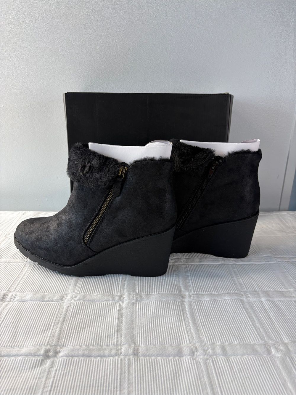 Lane Bryant Ankle Bootie Calf Wedge Boots 11W